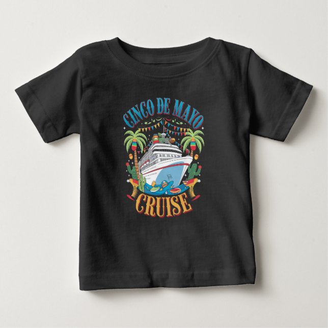 Cinco De Mayo Cruise Mexico Mexikanska Frakten Fie T Shirt (Framsida)