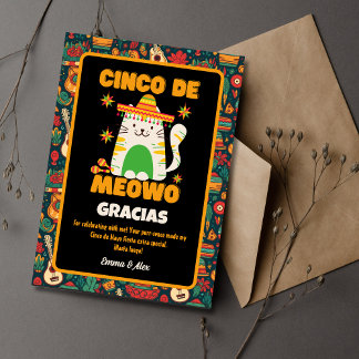 Cinco De Mayo - Cute Gracias Tack Kort