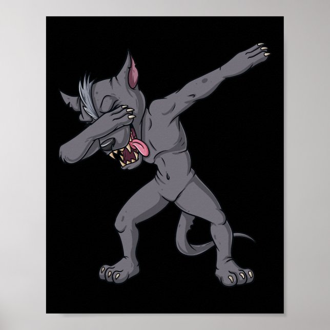 Cinco de Mayo Dabbing Chupacabra Roligt Mexican Da Poster (Framsidan)