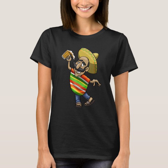 Cinco De Mayo Dabbing Drunk Tio Women Mexican Cele T Shirt (Framsida)