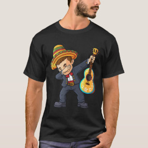 Cinco de Mayo Dabbing Mariachi Mexican Boys Kids T Shirt