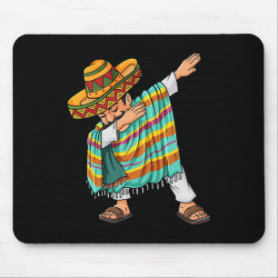 Cinco de Mayo Dabbing Poncho Sombrero Roligt Mexic Musmatta