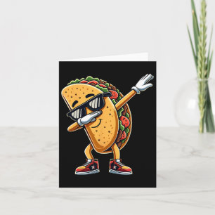 Cinco De Mayo Dabbing Taco Rolig Mexikansk Mat Poj Kort