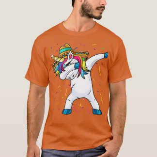 Cinco De Mayo Dabbing Unicorn Sombrero T Shirt