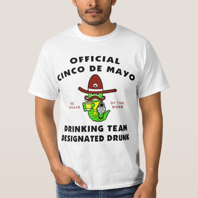 Cinco de Mayo designerad drucken T-tröja Tee (Framsida)