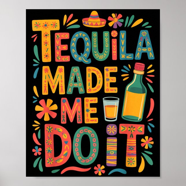 Cinco de mayo dricker rolig fest alkohol  poster (Framsidan)