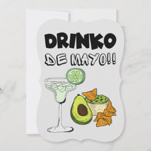 Cinco de Mayo Drinko de Mayo Rolig Puns Inbjudningar