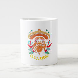 Cinco de Mayo EL SQUATCHO Rolig Bigfoot-firande Jumbo Mugg