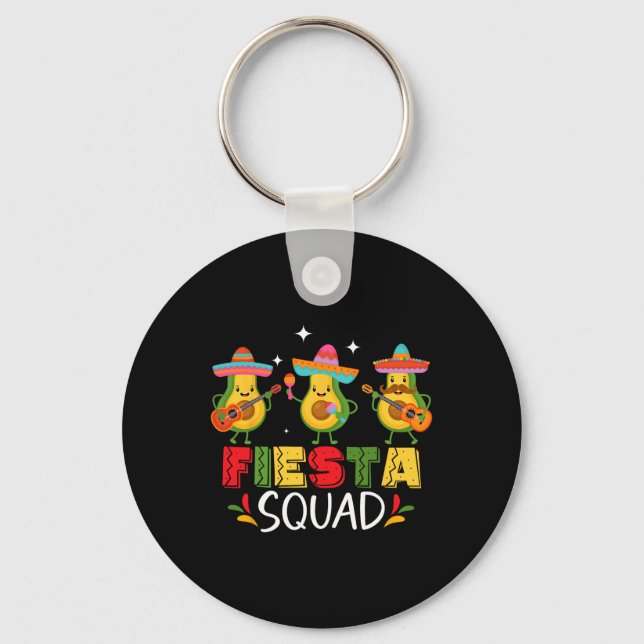 Cinco De Mayo Fest Firande Familj Squad Matchande  Nyckelring (Framsida)