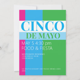 Cinco De Mayo-fest  Inbjudningar