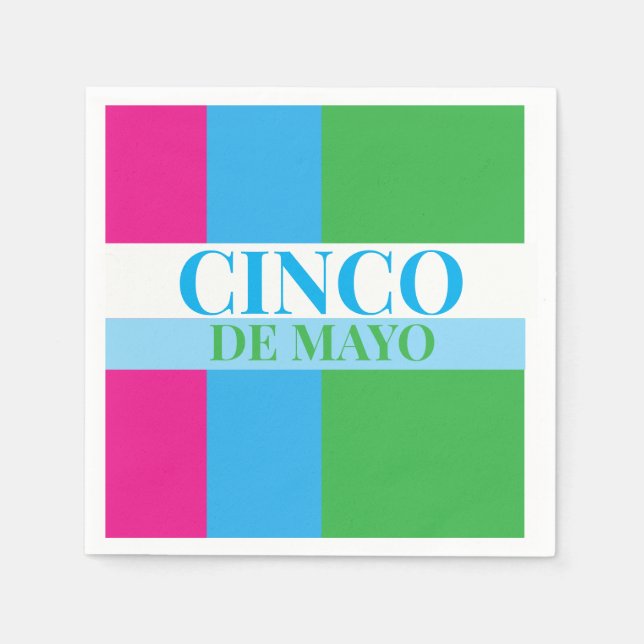 Cinco De Mayo-fest  Pappersservett (Framsidan)