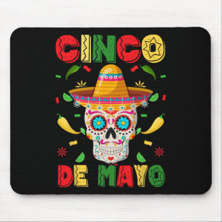 Cinco De Mayo-fest Socker Skalle Män Kvinnor Mexik Musmatta