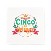 Cinco de Mayo Festiv Fiesta Sombrero Papperserviet