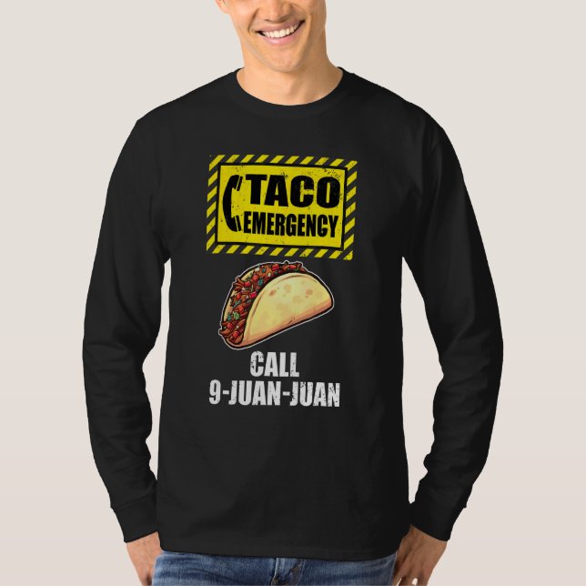 Cinco De Mayo Festival Taco Akut Call 9 Juan T Shirt (Framsida)