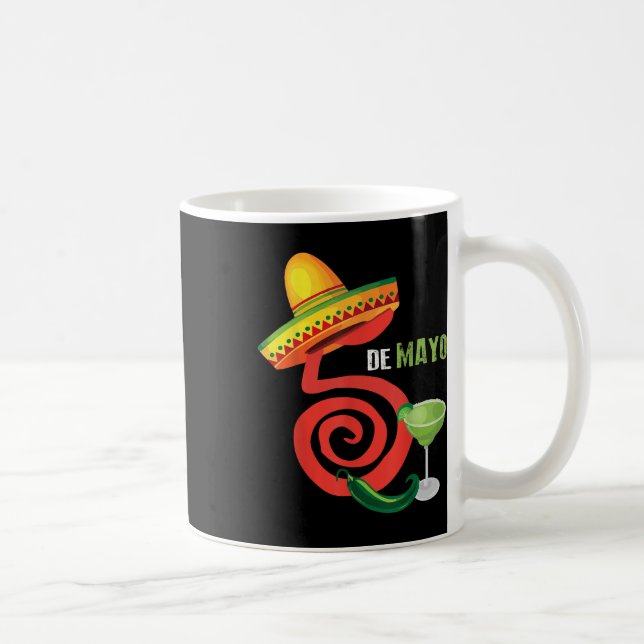 Cinco De Mayo Fiesta Design Camisa 5 De Mayo Viva Kaffemugg (Höger)