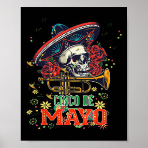 Cinco De Mayo Fiesta Design Viva Mexiko Camisa 5 D Poster