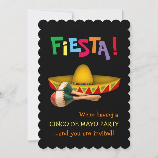 Cinco de Mayo Fiesta Inbjudningar (Framsida)