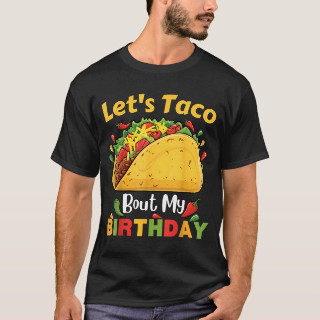 Cinco De Mayo Fiesta_ Låt oss taco prata om min fö T Shirt (Framsida)