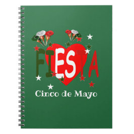 Cinco de mayo, fiesta mexican anteckningsbok