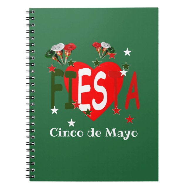 Cinco de mayo, fiesta mexican anteckningsbok (Framsidan)