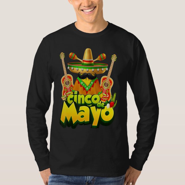 Cinco De Mayo Fiesta Mexican Mexico 5 de Mayo T Shirt (Framsida)
