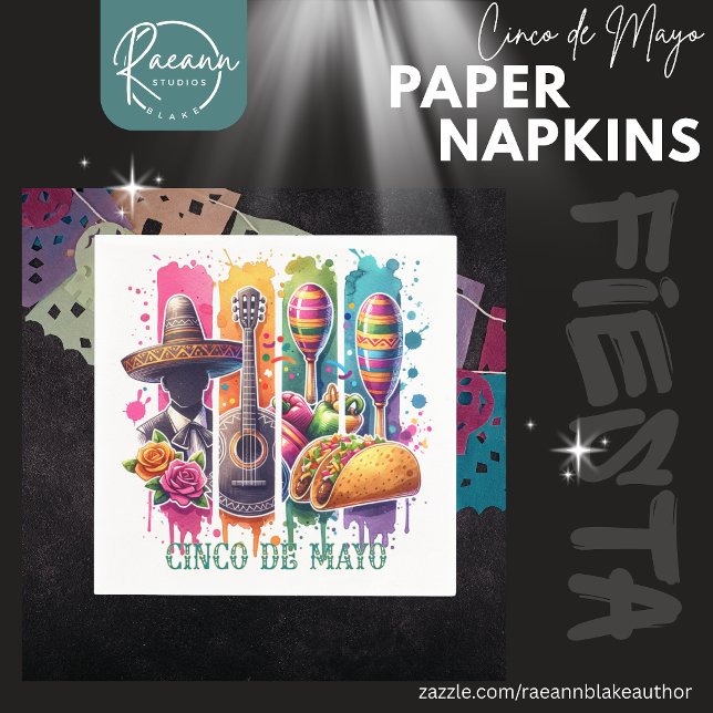 Cinco de Mayo Fiesta Paper Napkins Pappersservett (Skapare uppladdad)