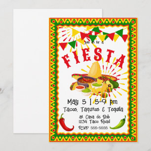 Cinco de Mayo Fiesta Salsa Inbjudningar