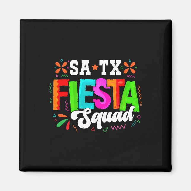 Cinco De Mayo Fiesta San Antonio Texas Family Matc Magnet (Framsidan)