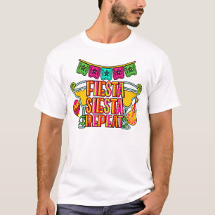CINCO DE MAYO Fiesta Siesta Upprepa T Shirt