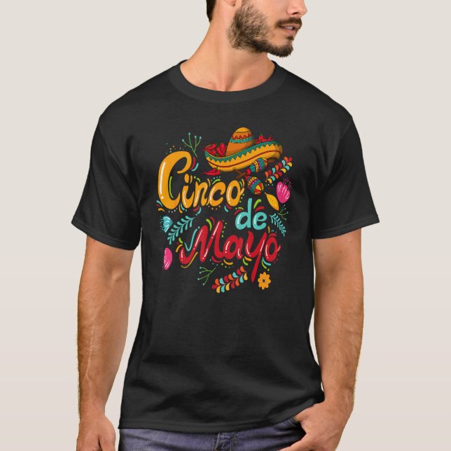 Cinco De Mayo Fiesta Sombrero 5 De Mayo Viva Mexic T Shirt (Framsida)