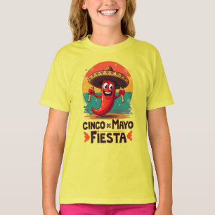 Cinco de Mayo Fiesta - Spicy & Roligt Mexikanska P T Shirt
