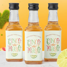 Cinco de Mayo Fiesta Spritflaskor Etikett