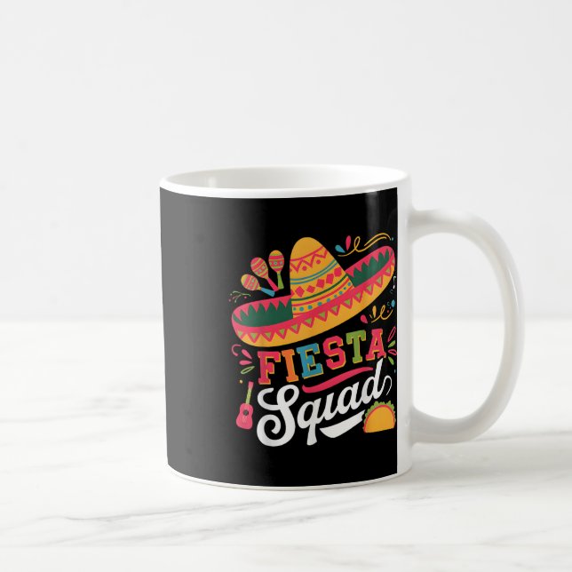 Cinco De Mayo Fiesta Squad Family Matching Group A Kaffemugg (Höger)