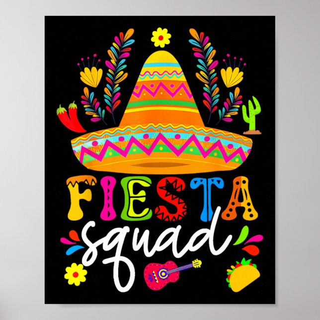 Cinco De Mayo Fiesta Squad Family Matching Group A Poster (Framsidan)
