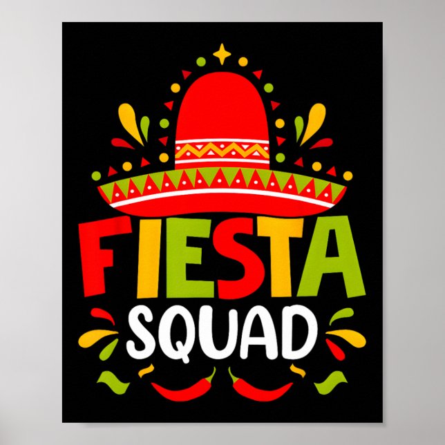 Cinco De Mayo Fiesta Squad Family Matching Group A Poster (Framsidan)