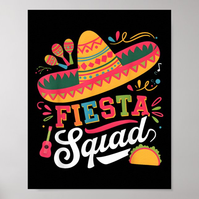 Cinco De Mayo Fiesta Squad Family Matching Group A Poster (Framsidan)