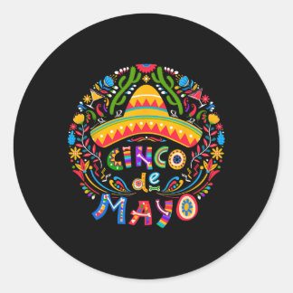 Cinco De Mayo Fiesta Squad Family Matching Manar W Runt Klistermärke