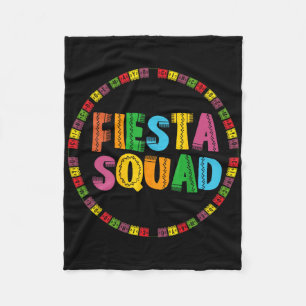 Cinco De Mayo Fiesta Squad Funny Låt oss Fiesta Me Fleecefilt