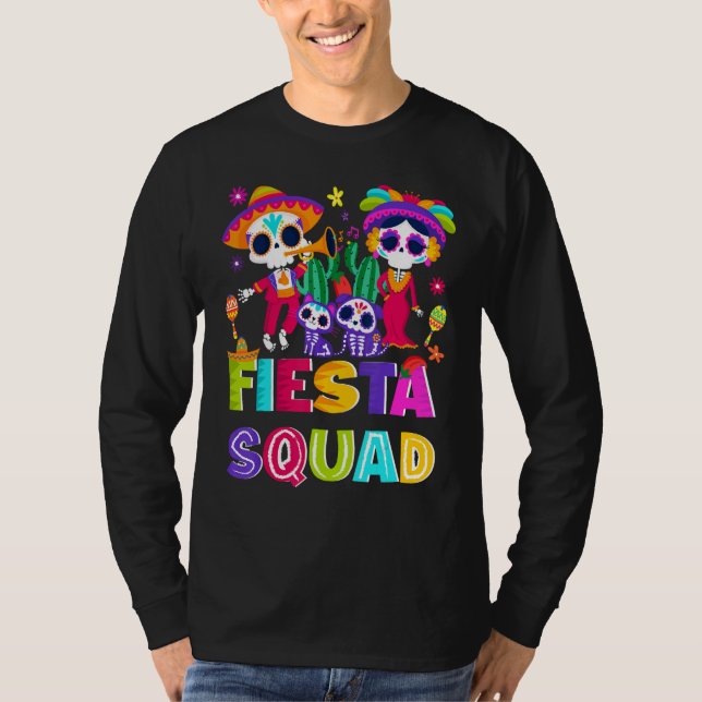 cinco de mayo fiesta squad let´s celebrate Mexican T Shirt (Framsida)