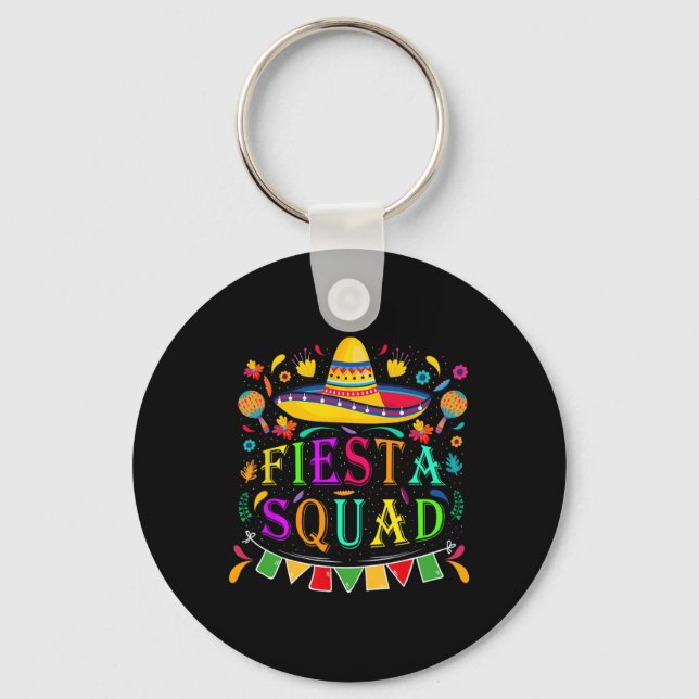 Cinco De Mayo Fiesta Squad Mexican Party Cinco De Nyckelring (Framsida)