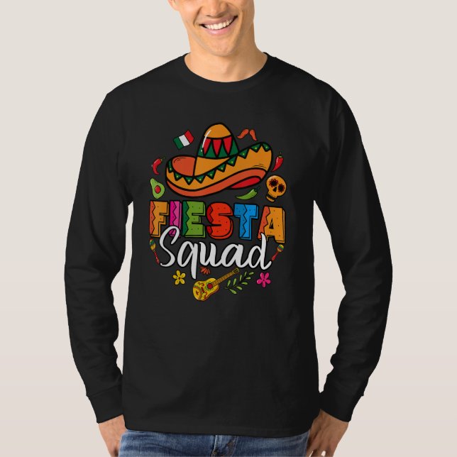 Cinco De Mayo Fiesta Squad Mexican Party Cinco De  T Shirt (Framsida)