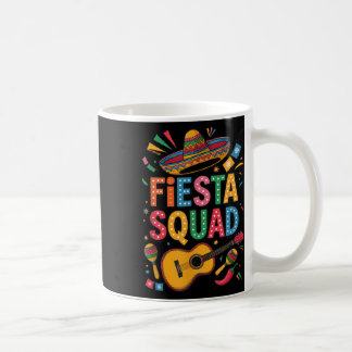 Cinco De Mayo Fiesta Squad Sombrero Guitar Roligt Kaffemugg