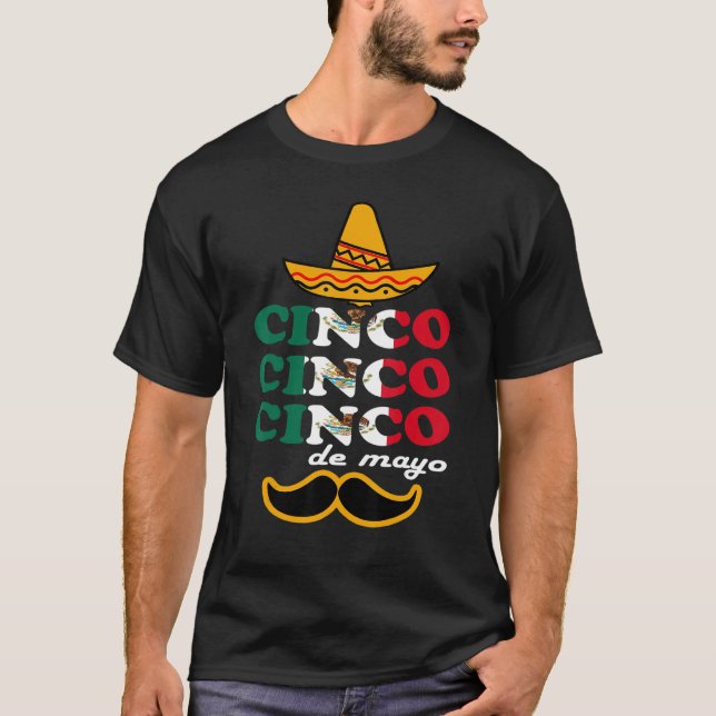 Cinco De Mayo Fiesta Surprise Camisa 5 De Mayo T Shirt (Framsida)