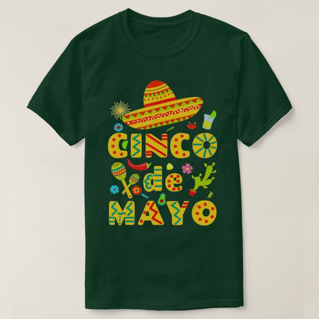 Cinco De Mayo Fiesta Surprise Camisa 5 De Mayo Viv T Shirt (Design framsida)