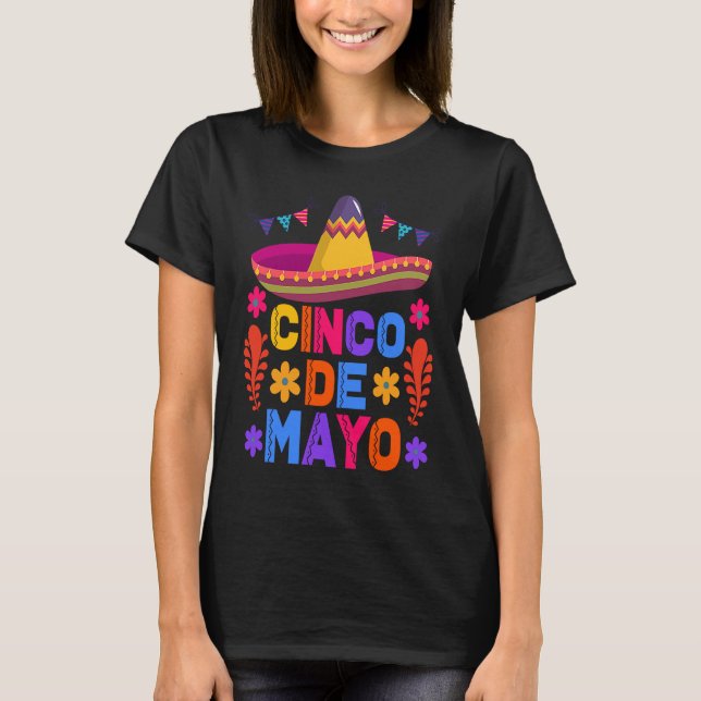 Cinco De Mayo Fiesta Surprise Camisa 5 De Mayo Viv T Shirt (Framsida)