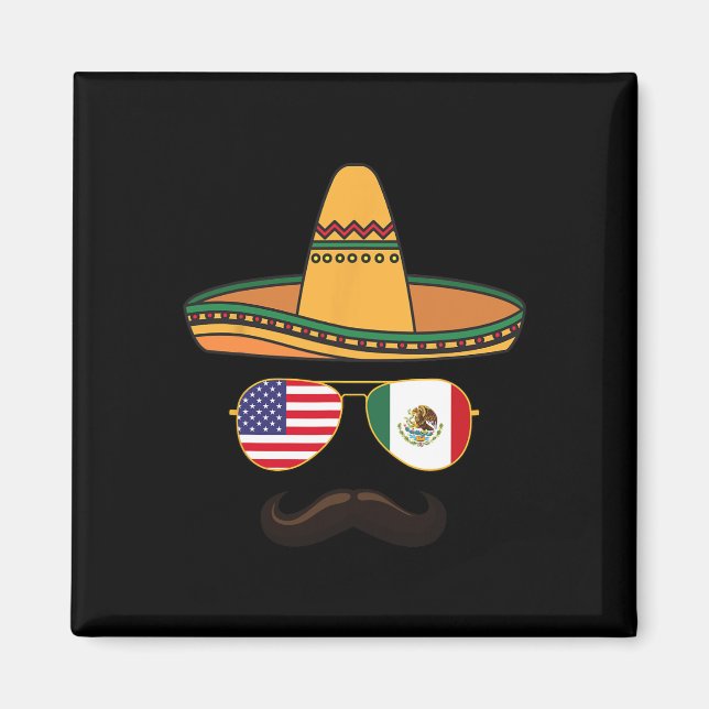 Cinco De Mayo Firande Mexiko Mexico American 2025  Magnet (Framsidan)