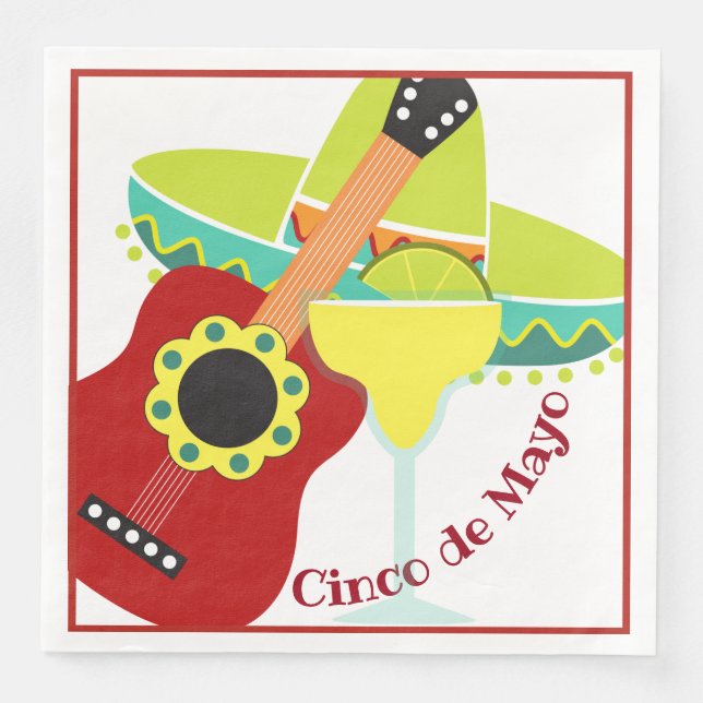 Cinco de Mayo-firande Pappersservett (Framsida)