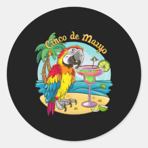 Cinco De Mayo-firande Runt Klistermärke