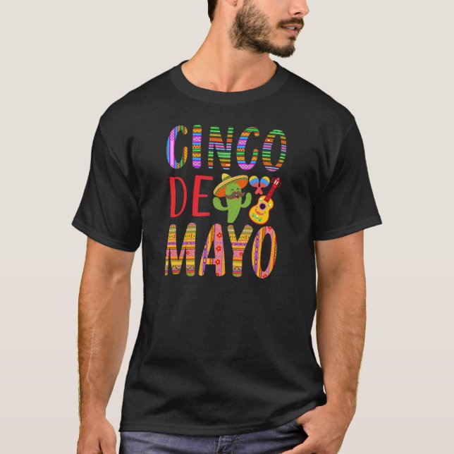 Cinco De Mayo Firande T Shirt (Framsida)