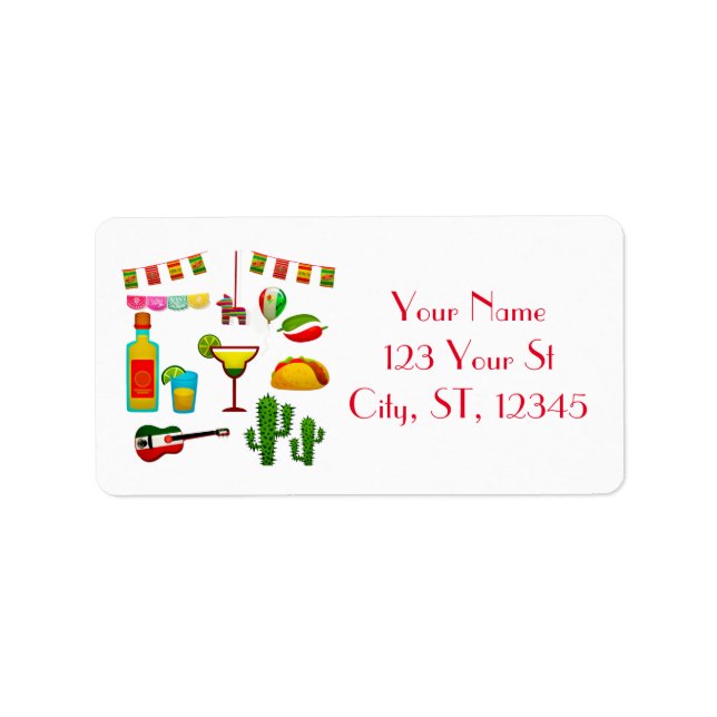 Cinco de Mayo Firande Thunder_Cove Adressetikett (Framsidan)